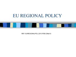 EU Regional Policy - The Economics Network