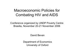 David Bevan - International Policy Centre for inclusive Growth