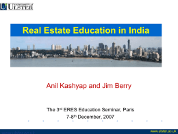 Real Estate Education in India