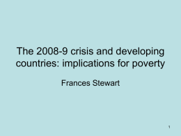 The 2008-9 crisis and developing countries