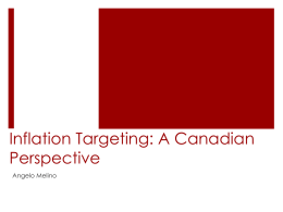 Inflation Targeting: A Canadian Perspective