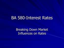 Rate influences ppt