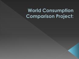 World Consumption Comparison Project