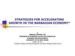 strategies for accelerating growth in the barbadian economy