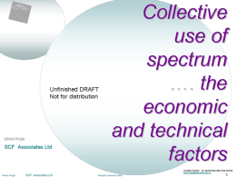 Collective usages and allocation of spectrum (CUS)