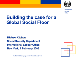 ILO _Building the case for a Global Social Floor