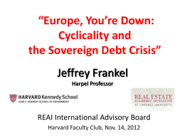 Europe, You`re Down: Cyclicality and Sovereign Debt