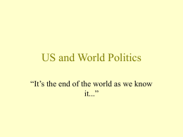 US and World Politics