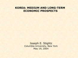 Medium and Long-Term Economic Prospects
