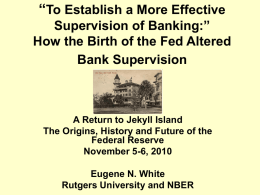 Lessons from American Bank Supervision Before the Great