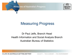 Measuring Progress - National Statistical Service