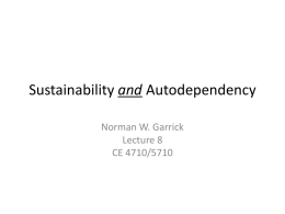 Lecture 08 Transportation Sustainability