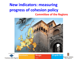 New indicators: measuring progress of cohesion policy