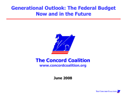 Concord Coalition Chart Talk Slides
