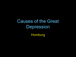 Great Depression PowerPoint