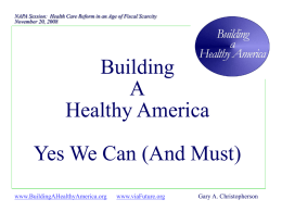 HealthePeople - Achieving a Healthy America