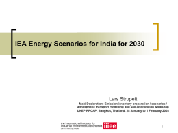 5C Energy scenarios for India