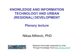 Power-Point presentation of the public lecture