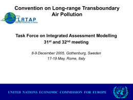 Convention on Long-range Trans-boundary Air Pollution