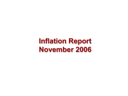 Bank of England Inflation Report November 2006
