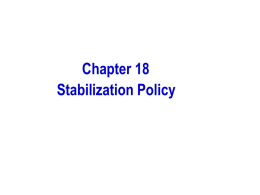 Chapter 18 Stabilization Policy
