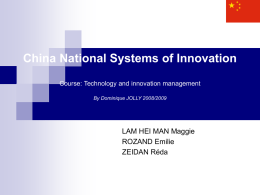 China National Systems of Innovation