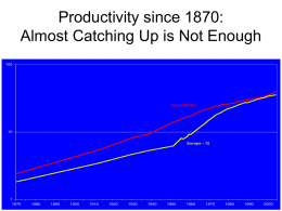 Productivity since 1870: Almost Catching Up is Not Enough