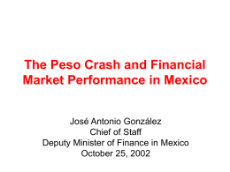 The Peso Crash and Financial Market Performance in Mexico