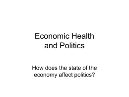 Economic Health, Theories, and the FED