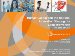 Human Capital and the National Innovation Strategy for