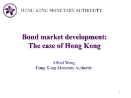 Hong Kong Debt Market Development