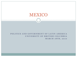 PowerPoint Presentation - MEXICO - UBC Blogs
