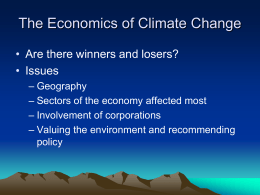 The Economics of Climate Change April 2009