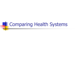Comparing Health Systems - C