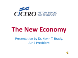 10 The New Economy, Dr. Kevin Brady