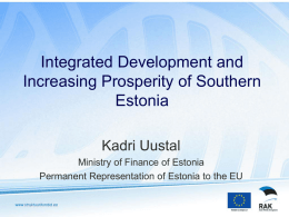 Integrated development Interreg Private Sector Structural Funds