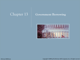Government Borrowing - McGraw Hill Higher Education