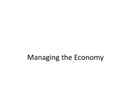 Managing the Economy Powerpoint