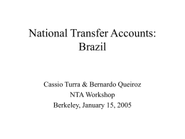 National Transfer Accounts in Brazil