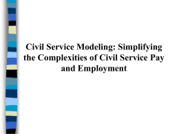 Simplifying the Complexities of Civil Service Pay and