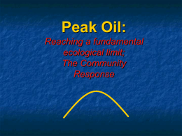 Peak Oil - My Plate or Yours?