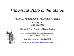 fiscal fitness on the web - Nelson A. Rockefeller Institute of