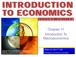 Chapter 11 - Introduction to Macroeconomics