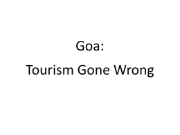 Goa: Tourism Gone Wrong - Geog