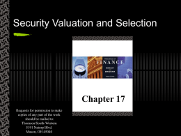 Valuation_Ch17