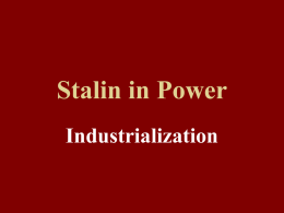 Stalin in Power - Cloudfront.net