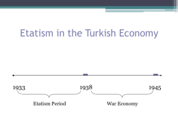 Etatism in the Turkish Economy