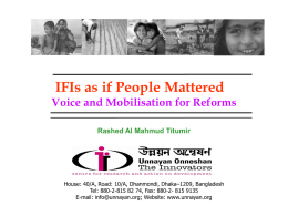 Session 5 - IFIs as if people mattered