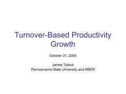 Turnover-based productivity growth