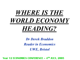 Source: IMF est 2004 - The Economics Network